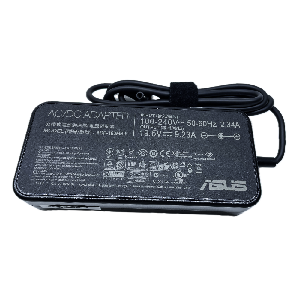 ASUS 180W charger 3.7mm ASUS 180W laptop charger adapter with 3.7mm pin connector, 19V 9.23A power supply