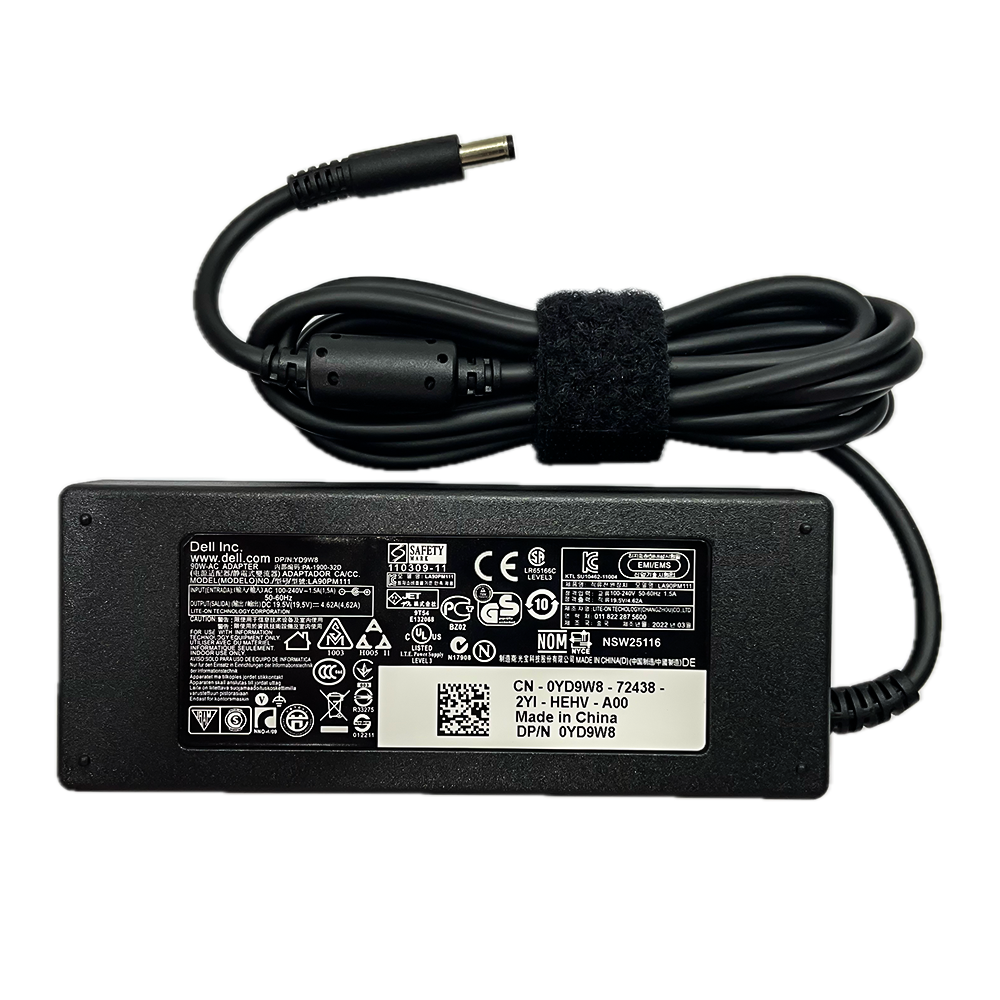 DE 19.5V4.62A 90W 4.5_3.0 Dell 90W laptop charger adapter with 4.5x3.0mm pin, 19.5V 4.62A Original