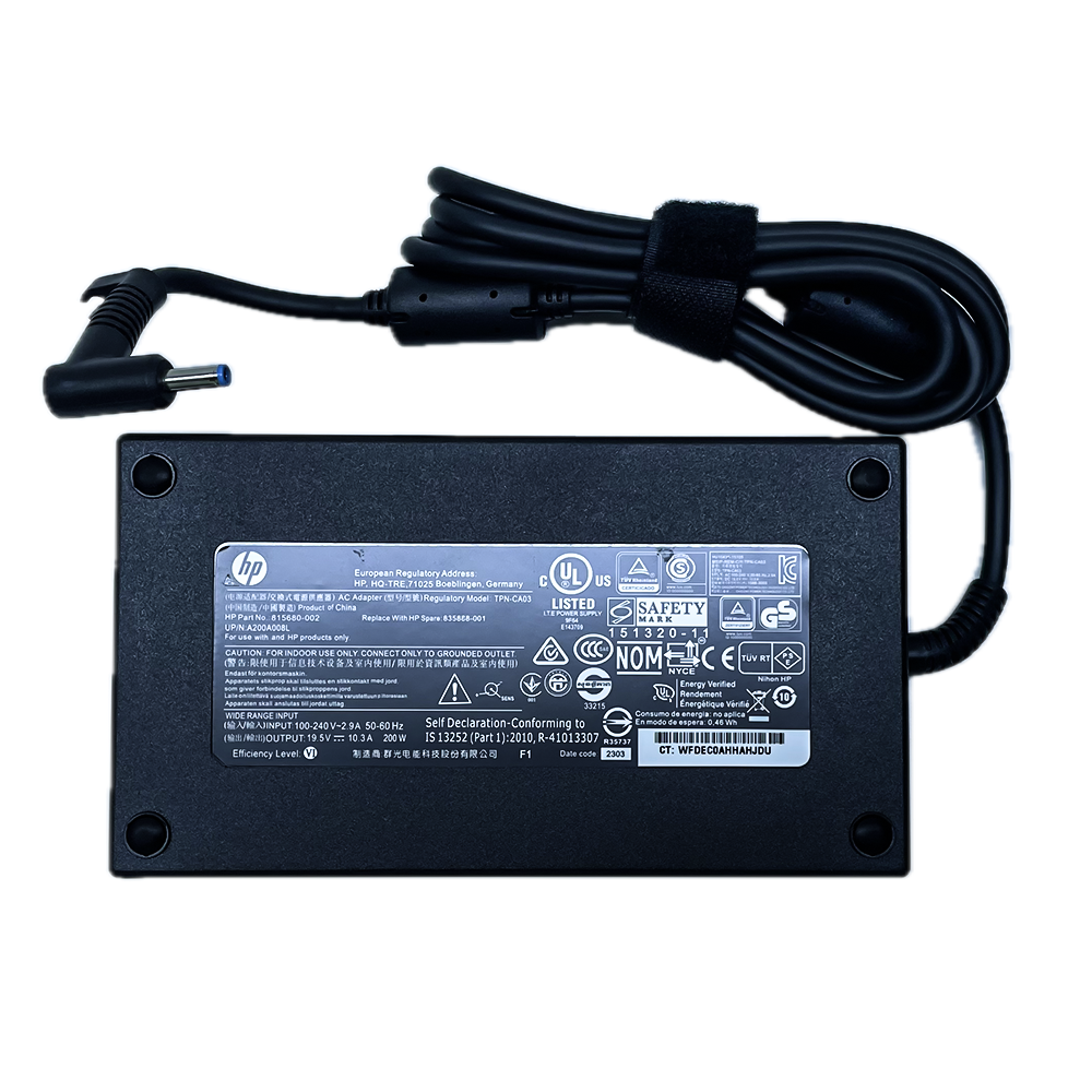 HP BLUE 3.0 ORG 200W-1 HP 200W original laptop charger adapter with blue 3.0mm pin connector
