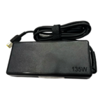 Lenovo 135W laptop charger adapter with slim USB pin connector, 20V 6.75A power supply