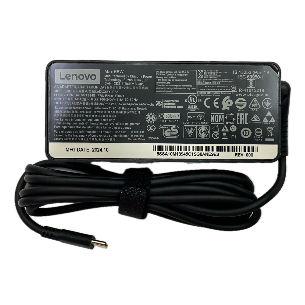 LENOVO 20V3.25A 65W TYPE-C Lenovo 65W USB-C laptop charger adapter with Type-C connector, 20V 3.25A power supply