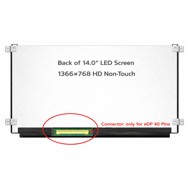 Innolux N140BGE-L23 14 inch HD 1366x768 40-pin LVDS laptop screen matte display bottom right connector